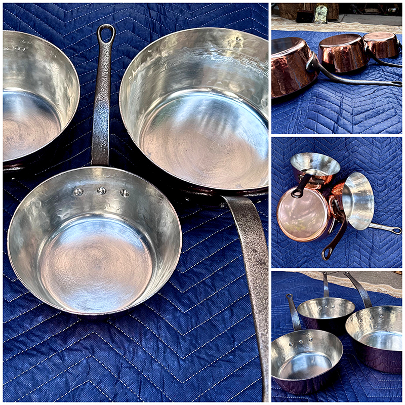 Set of Saucepans Restored